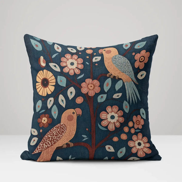 Garden Serenade - Woven Throw Pillow