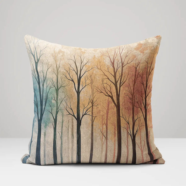 Seasons in the Mist - Woven Throw Pillow
