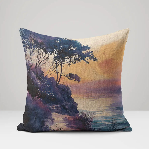 Sunset Serenade - Woven Trow Pillow