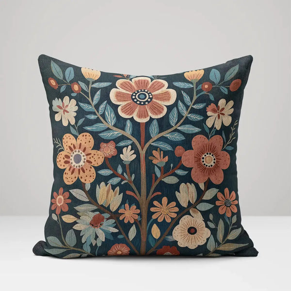 Wildflower grace - Woven Throw Pillow