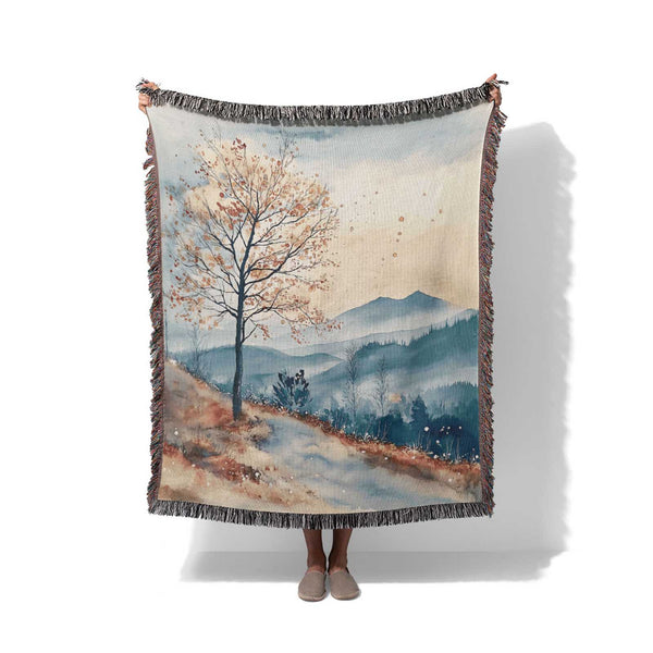 Soft Horizons - Woven Throw Blanket