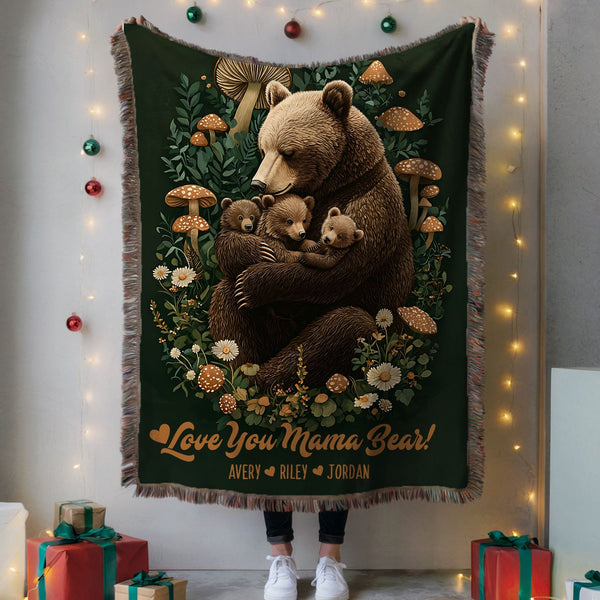 Mama Bear - Custom Woven Blanket