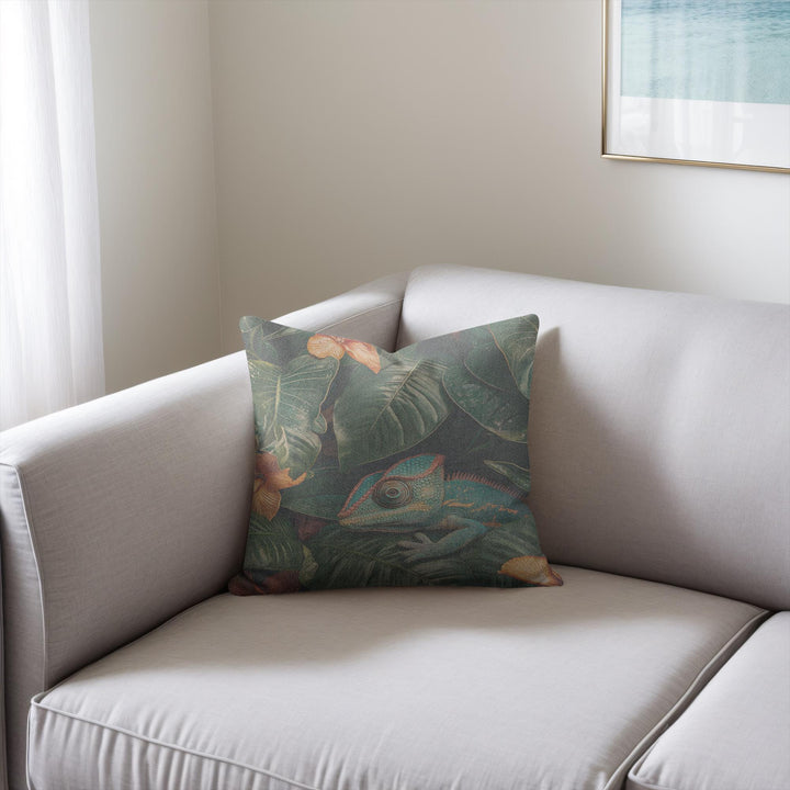 Velvet Jungle Woven Pillow