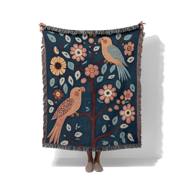 Garden Serenade - Woven Throw Blanket
