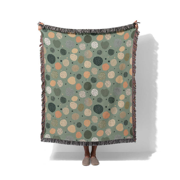 Pebbles & Peace - Woven Throw Blanket