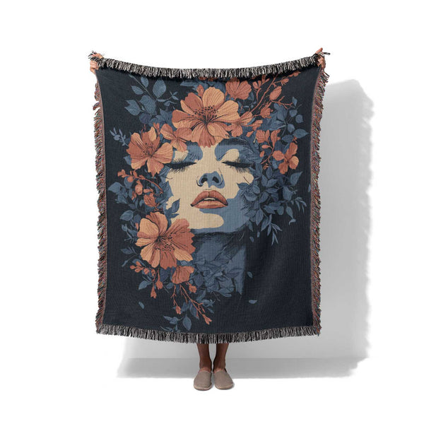 Blossom Dreams - Woven Throw Blanket