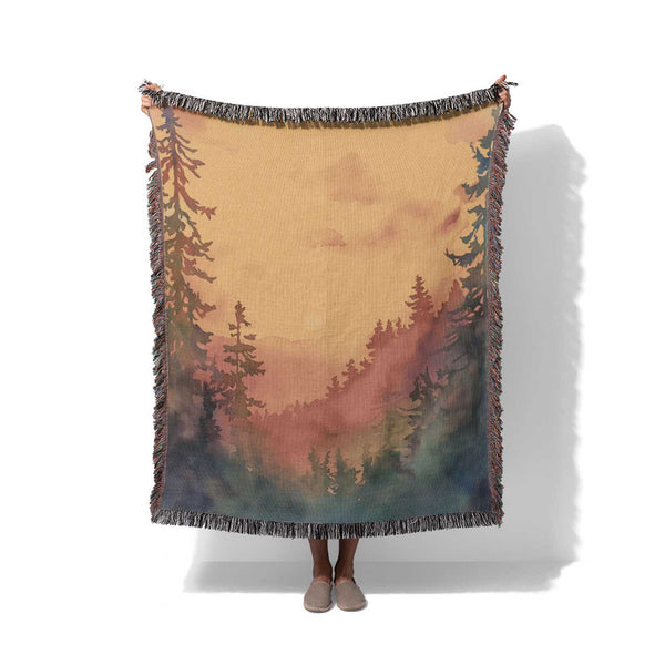 Twilight Glow - Woven Throw Blanket