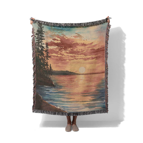Sunset Lullaby - Woven Throw Blanket