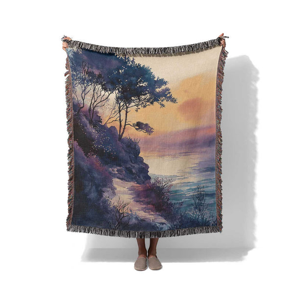 Sunset Serenade - Woven Throw Blanket