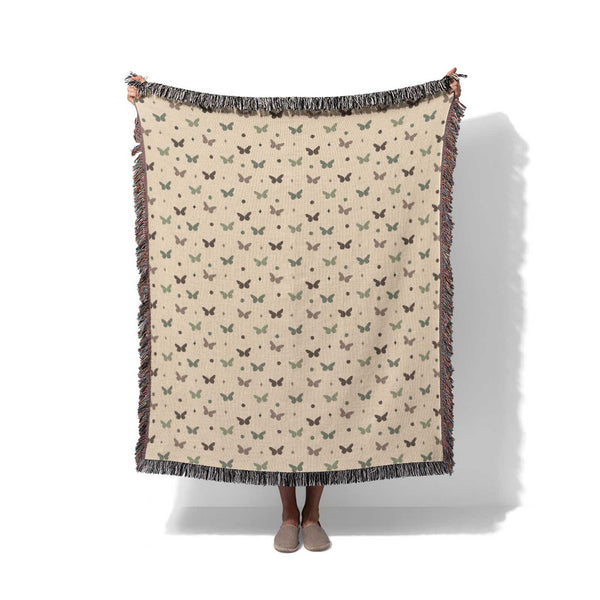 Butterfly Whispers - Woven Throw Blanket