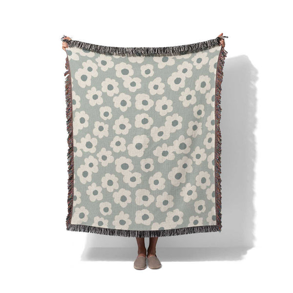 Softly Bloomed - Woven Throw Blanket